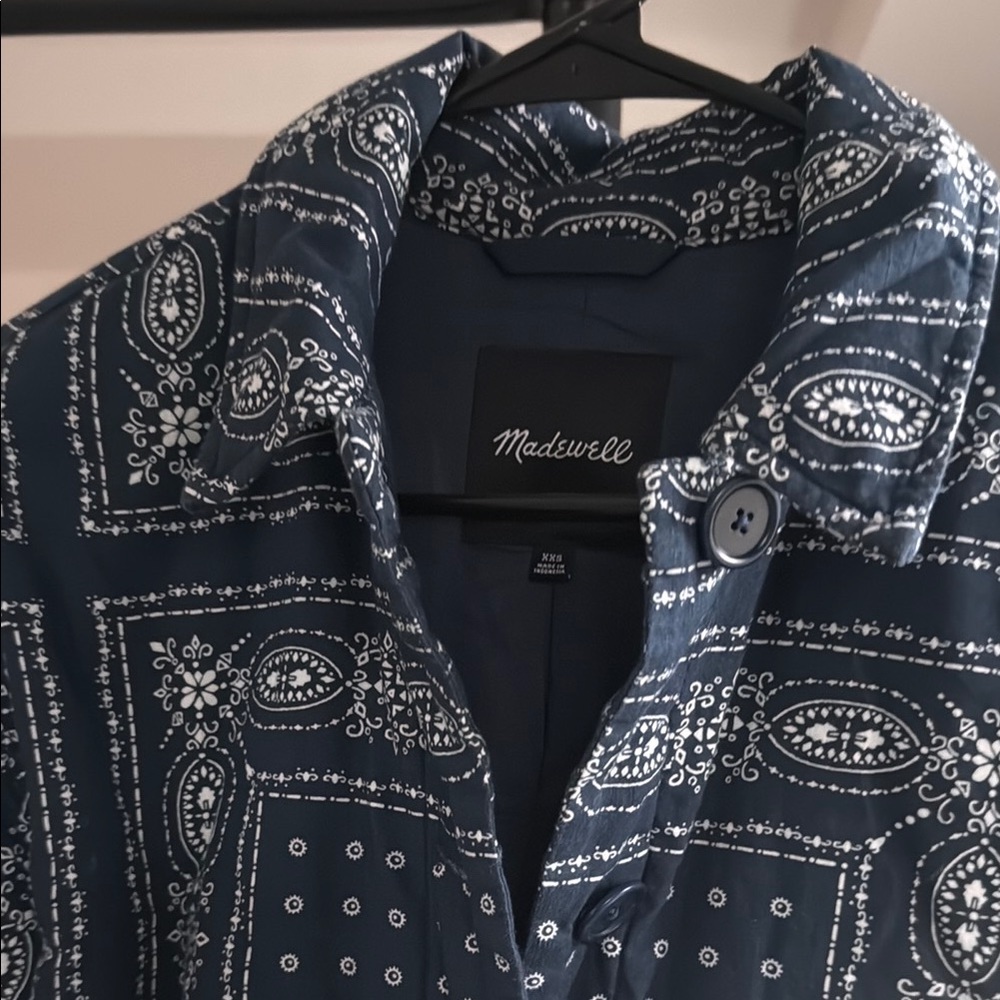 Blue Patterned Jacket - image 4